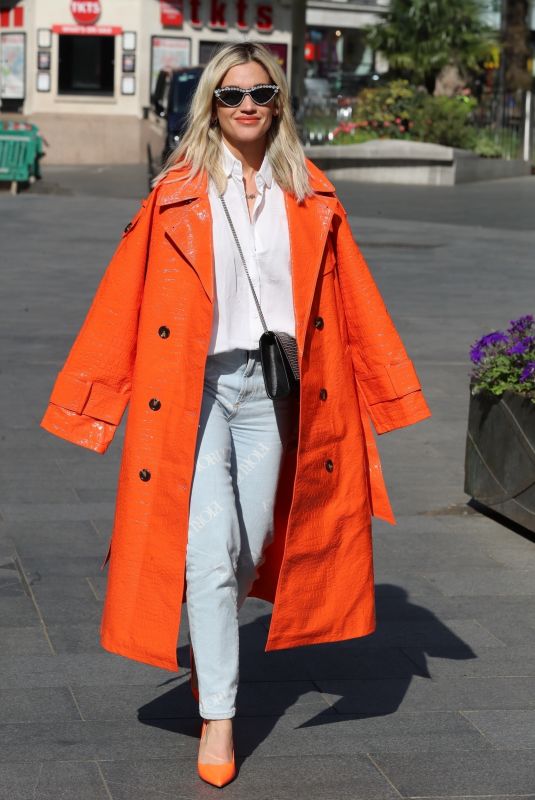 ASHLEY ROBERTS Leaves Global Studios in London 04/15/2020