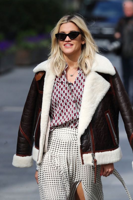 ASHLEY ROBERTS Leaves Heart FM Studios in London 04/14/2020