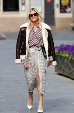 ASHLEY ROBERTS Leaves Heart FM Studios in London 04/14/2020