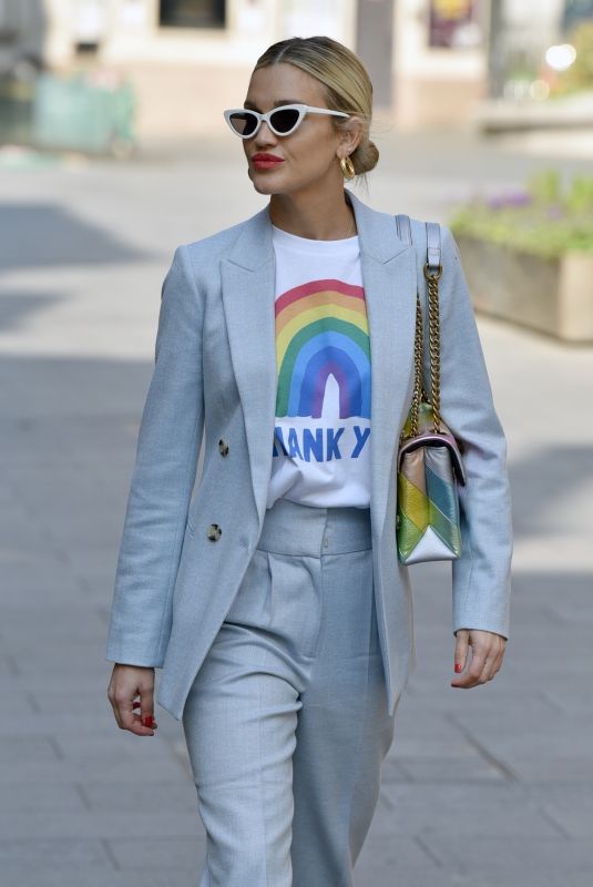 ASHLEY ROBERTS Leaves Heart Radio in London 04/09/2020