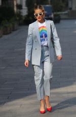 ASHLEY ROBERTS Leaves Heart Radio Studios in London 04/09/2020