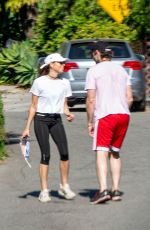 AUBREY PLAZA and Jeff Baena Out in Los Angeles 04/21/2020
