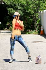 BAI LING Out at Fryman Canyon in Studio City 04/24/2020