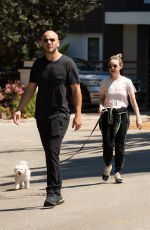 BECCA TOBIN and Zach Martin Out with Their Dogs in Los Angeles 04/11/2020