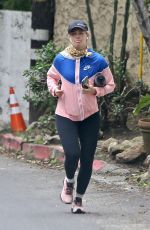 BETH BEHRS Out Jogging in Los Angeles 04/13/2020