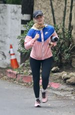 BETH BEHRS Out Jogging in Los Angeles 04/13/2020