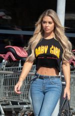 BIANCA GASCOIGNE in Denim at Sainsbury