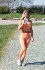 BIANCA GASCOIGNE Workout at a Park in Gravesend 04/25/2020