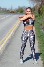 BIANCA GASCOIGNE Workout in Gravesend 04/16/2020