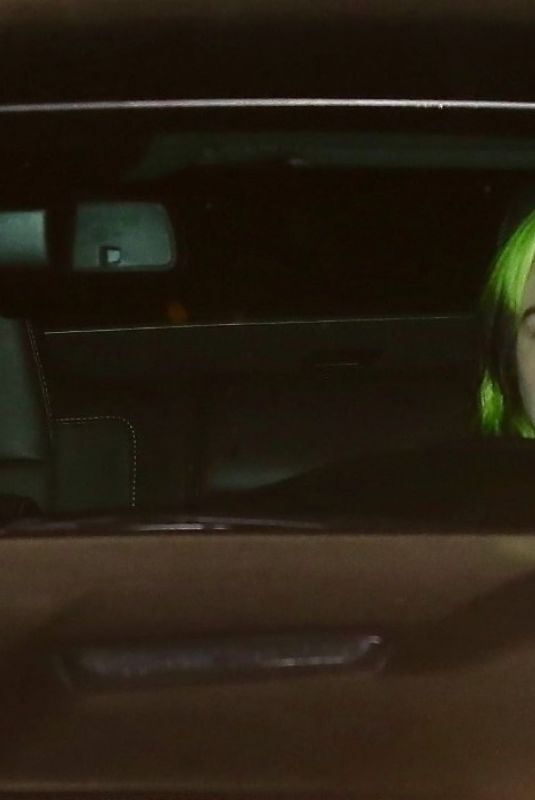 BILLIE EILISH Drive Out in her Car in Los Angeles 04/04/2020