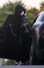 BILLIE EILISH Out with Her Dog in Los Angeles 04/22/2020