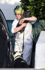 BILLIE EILISH Outside Her Home in Los Angeles 04/20/2020