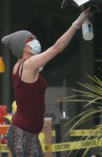 BRANDI GLANVILLE Wearing MAsk Out Shopping in Los Angeles 04/13/2020