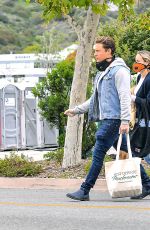 BRIE LARSON and Elijah Allan-Blitz Wearing Masks Out Shopping in Malibu 04/12/2020