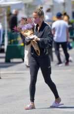 BRIE LARSON Wearing Mask at Farmers Market in Malibu 04/19/2020