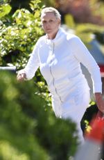 BRIGITTE NIELSEN Outside Her Home in Los Angeles 04/11/2020