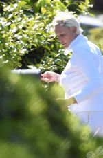 BRIGITTE NIELSEN Outside Her Home in Los Angeles 04/11/2020