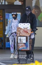 BRITTANY FURLAN Wearing Mask Out Shopping in Calabasas 04/14/2020