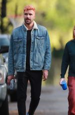 BRITTANY SNOW and Tyler Stanaland Out in Los Angeles 04/10/2020