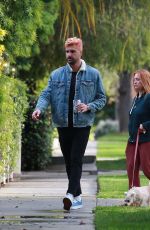 BRITTANY SNOW and Tyler Stanaland Out in Los Angeles 04/10/2020
