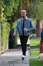 BRITTANY SNOW and Tyler Stanaland Out in Los Angeles 04/10/2020