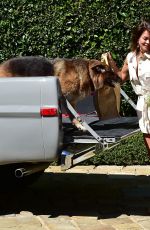 BROOKE BURKE Outside Her Home in Malibu 04/14/2020