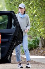 CALISTA FLOCKHART Out with Her Dogs in Los Angeles 04/03/2020