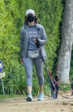CALISTA FLOCKHART Out with Her Dogs in Los Angeles 04/17/2020