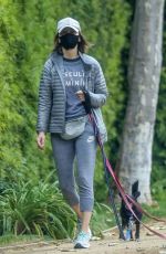 CALISTA FLOCKHART Out with Her Dogs in Los Angeles 04/17/2020