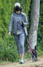 CALISTA FLOCKHART Out with Her Dogs in Los Angeles 04/17/2020