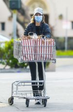 CALISTA FLOCKHART Wearing Mask Out Shopping for Groceries in Santa Monica 03/31/2020