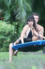 CAMILA CABELLO and Shawn Mendes at a Park in Miami 04/25/2020