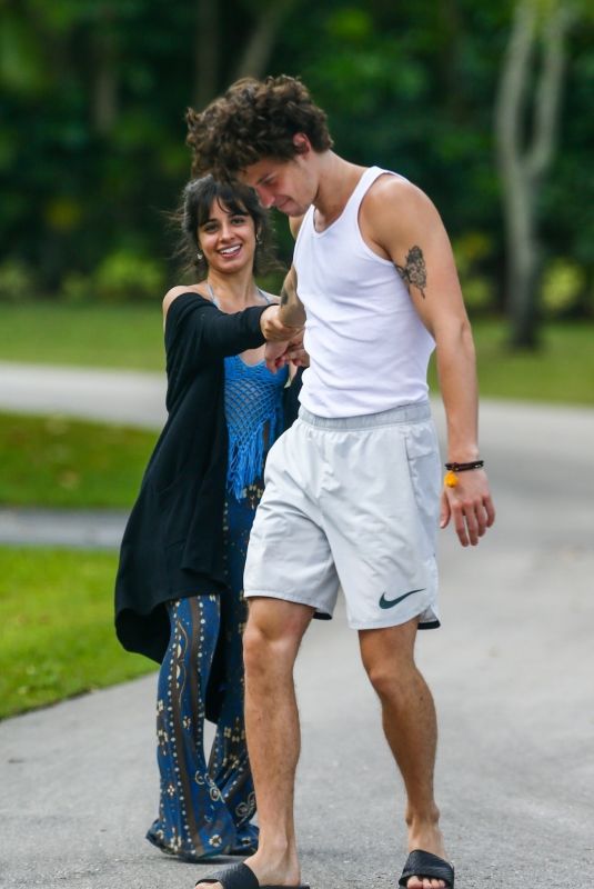 CAMILA CABELLO and Shawn Mendes Out in Miami 03/31/2020