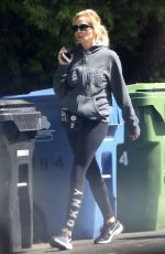 CAMILLE GRAMMER Out with Her Dog in Beverly Hills 04/20/2020