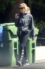 CAMILLE GRAMMER Out with Her Dog in Beverly Hills 04/20/2020