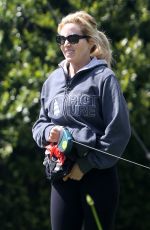 CAMILLE GRAMMER Out with Her Dog in Beverly Hills 04/20/2020