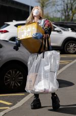 CAPRICE BOURRET Drops off Care Packages for NHS Staff at Hammersmith Hospital in London 04/16/2020