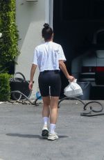 CARA SANTANA Out with Her Dog in Los Angeles 04/26/2020