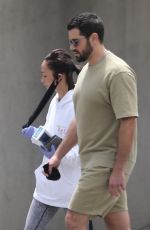 CARA SANTANA Wearing Mask and Jesse Metcalfe Out in Beverly Hills 04/19/2020
