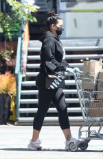 CASSIE VENTURA Wearing Mask Out Shopping in Los Angeles 04/15/2020