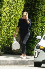 CHARLIZE THERON Pick Up Her Delivery Order in Los Angeles 04/17/2020