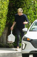 CHARLIZE THERON Pick Up Her Delivery Order in Los Angeles 04/17/2020