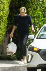 CHARLIZE THERON Pick Up Her Delivery Order in Los Angeles 04/17/2020
