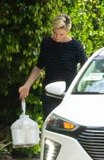 CHARLIZE THERON Pick Up Her Delivery Order in Los Angeles 04/17/2020