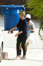CHARLIZE THERON Pick Up Her Delivery Order in Los Angeles 04/17/2020