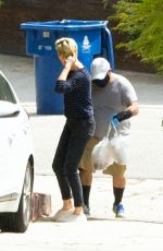 CHARLIZE THERON Pick Up Her Delivery Order in Los Angeles 04/17/2020