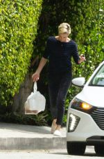 CHARLIZE THERON Pick Up Her Delivery Order in Los Angeles 04/17/2020