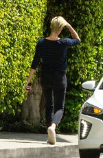 CHARLIZE THERON Pick Up Her Delivery Order in Los Angeles 04/17/2020