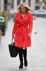 CHARLOTTE HAWKINS Aeeives at Global House in London 04/02/2020