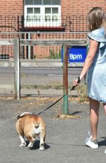 CHLOE ROSS Out with Her Dog in Chigwell 04/27/2020